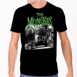 Rock Rebel The Munsters Family Coach Tee Shirt Black - M